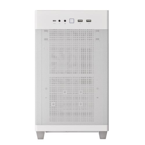 ASUS Prime AP201 - Tower piccolo - micro ATX - senza alimentazione - bianco - USB/Audio